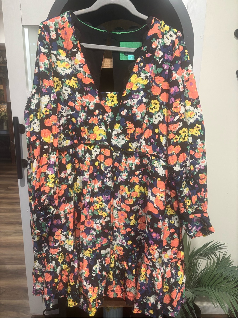 Anthropologie Maeve Navy Floral Dress